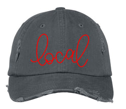 Local Distressed Embroidered Hat