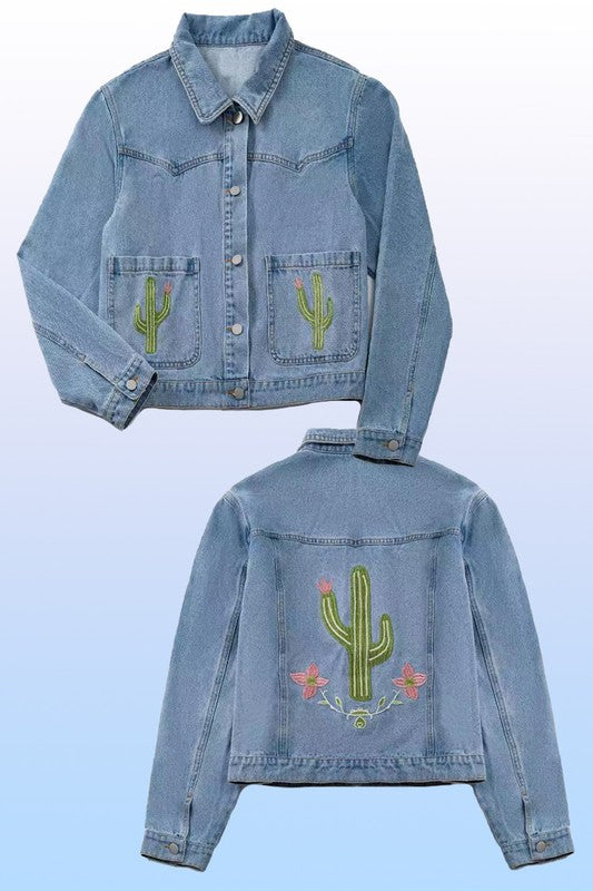 Cactus denim jacket