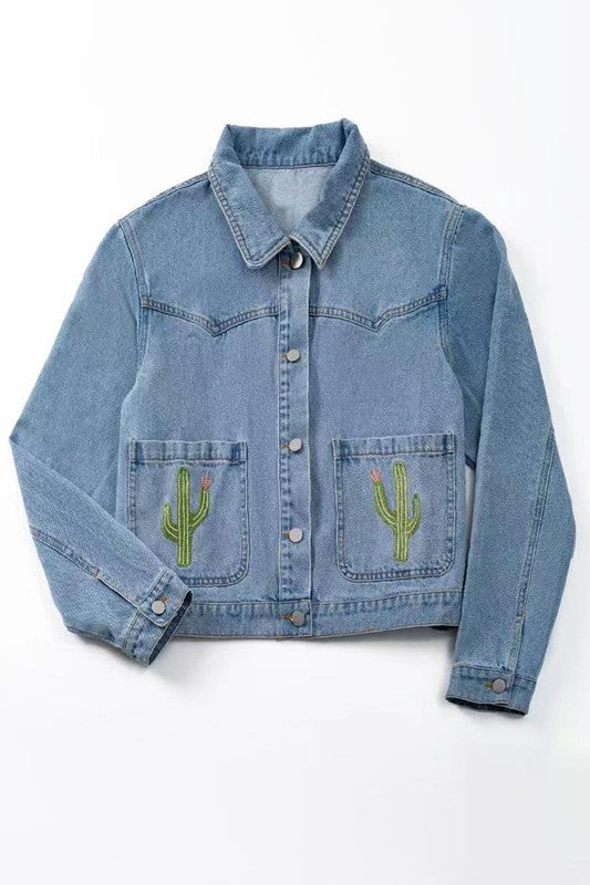 Cactus denim jacket