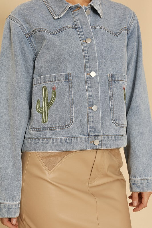 Cactus denim jacket