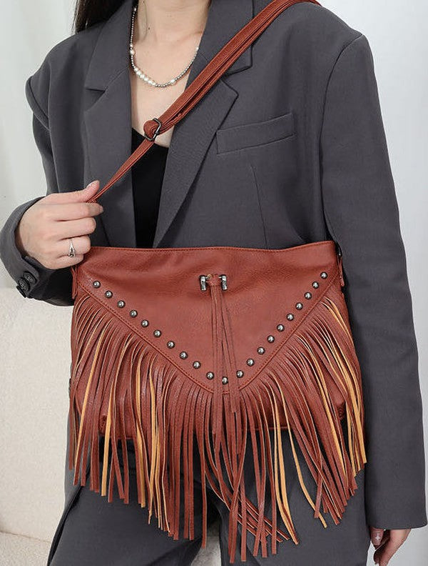 Fringe crossbody bag