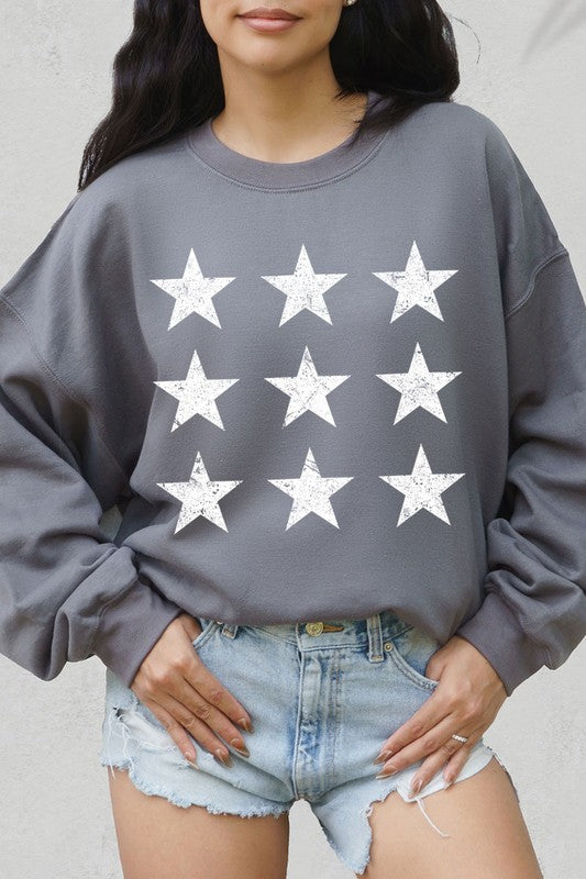 Stars Graphic Fleece Sweatshirts