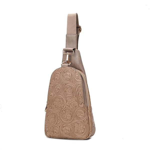 MKF Collection Millie  Embossed Sling bag by Mia K