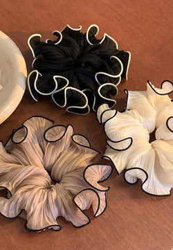 Wrinkle chiffon scrunchies