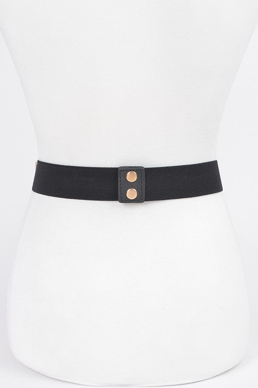 ICONIC METAL PLAQUE ICONIC ELASTIC BELT