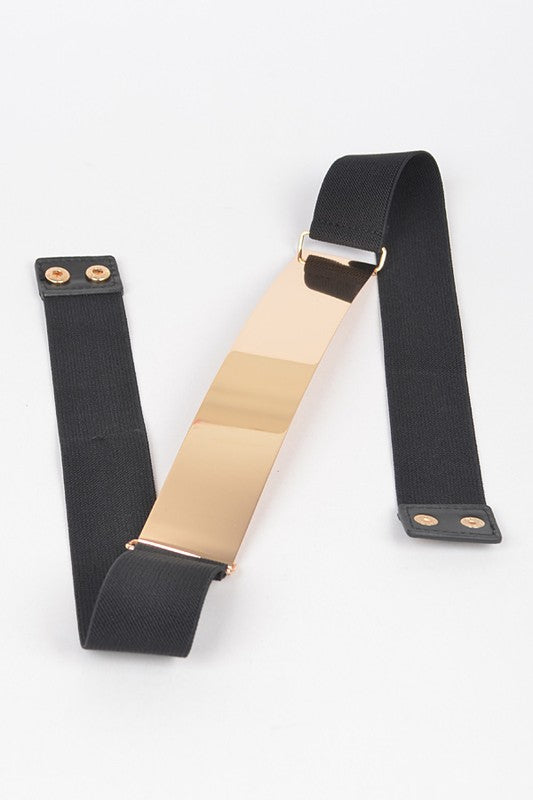 ICONIC METAL PLAQUE ICONIC ELASTIC BELT