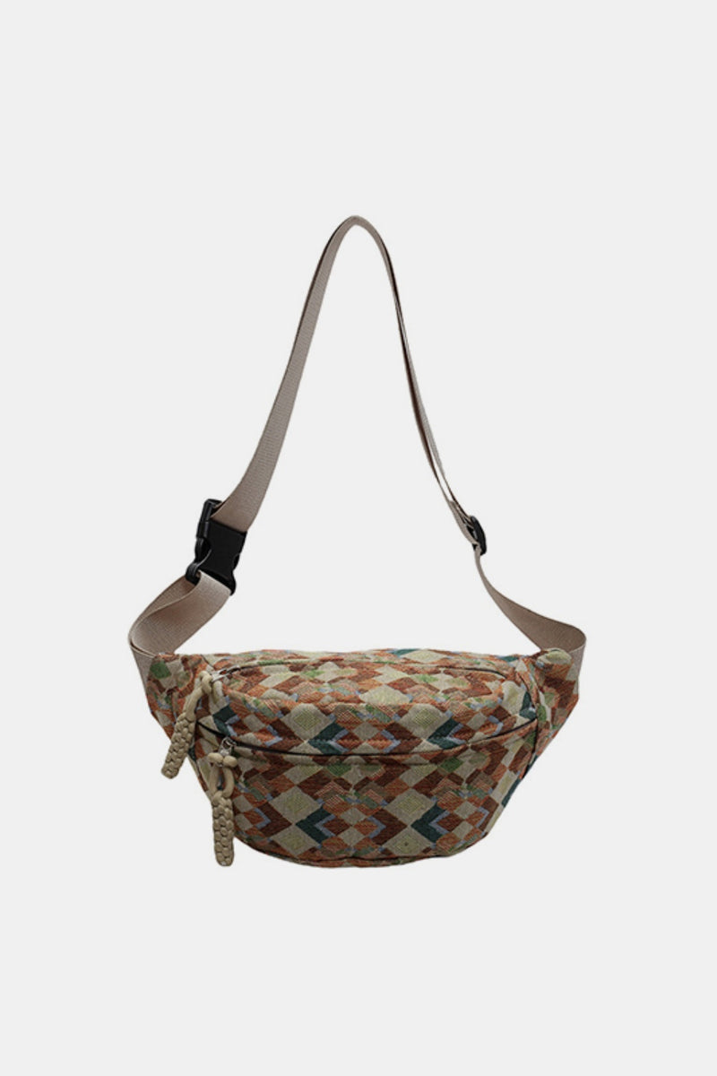 Adjustable Strap Canvas Sling Bag