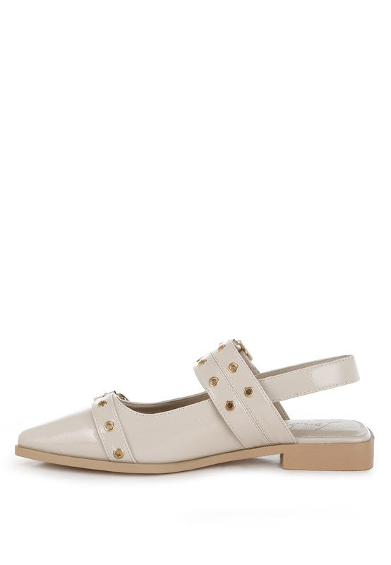 Betula Eyelets & Buckle Detail Flats