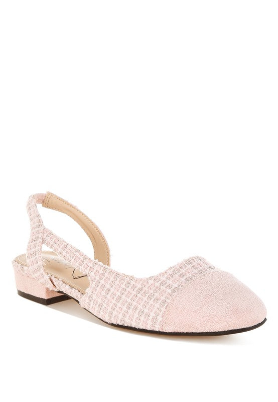 Karita Tweed Slingback Sandals